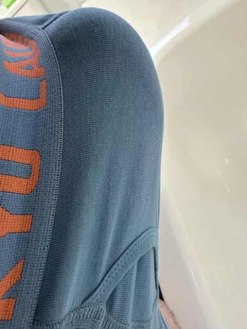 My hard dick bulging from my boxers is throbbing and wants to escape so badly