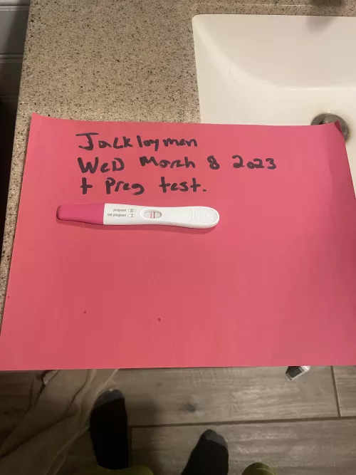 Officially a true cuck! First positive pregnancy test! Getting clear blue to have 2 positive will post soon !