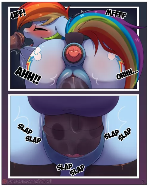 Plugged Rainbow Dash [MF] (Dinoalpaka)