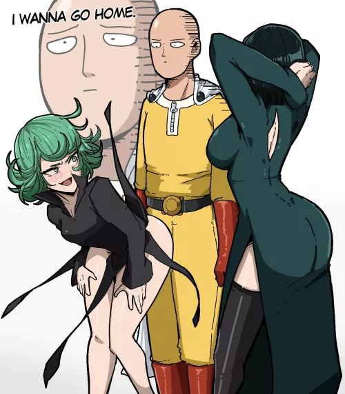 Tatsumaki and Fubuki try to seduce Saitama [One-Punch Man] (Mark Gavatino)