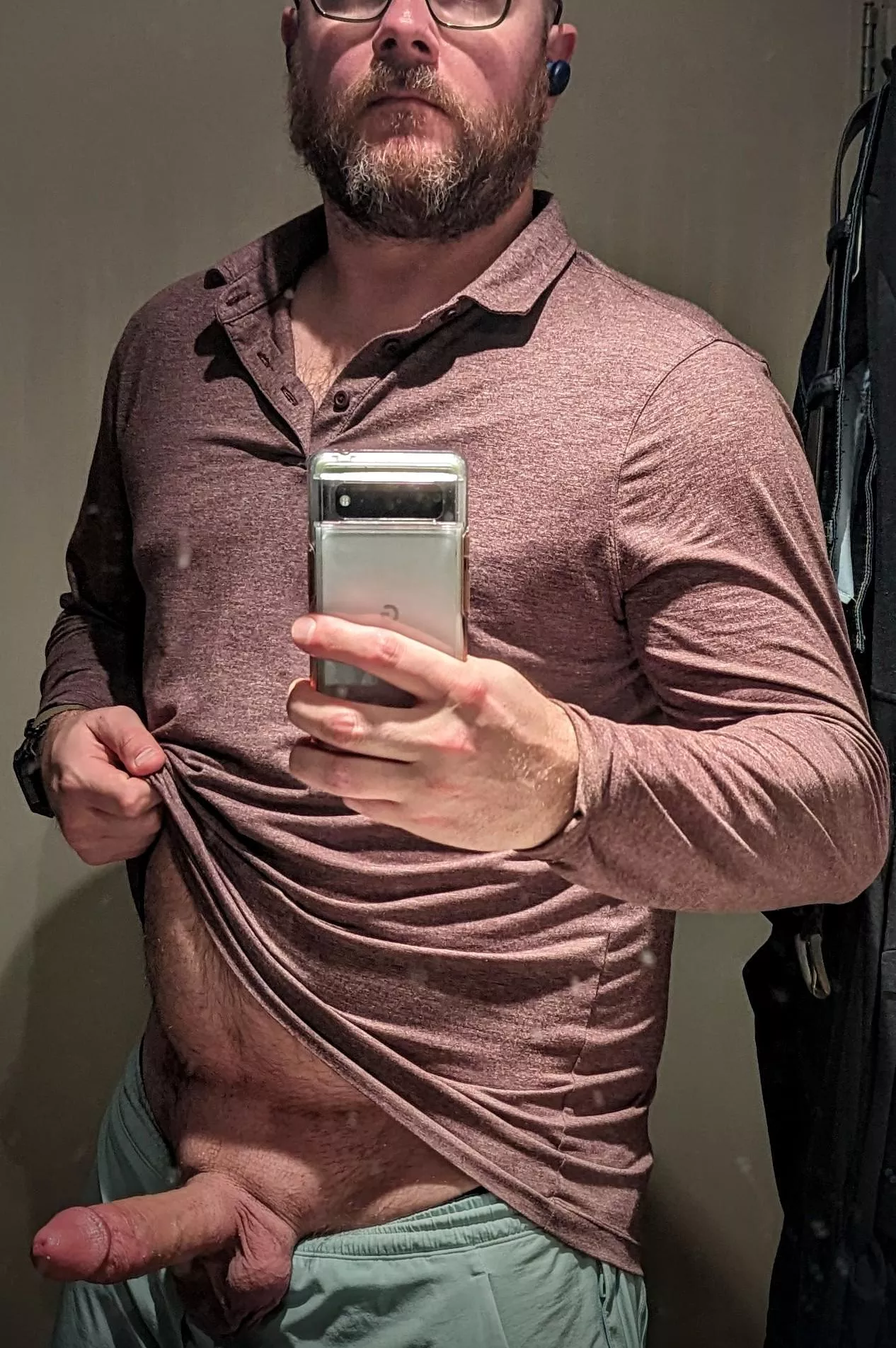 The collared shirt makes it a classy picture