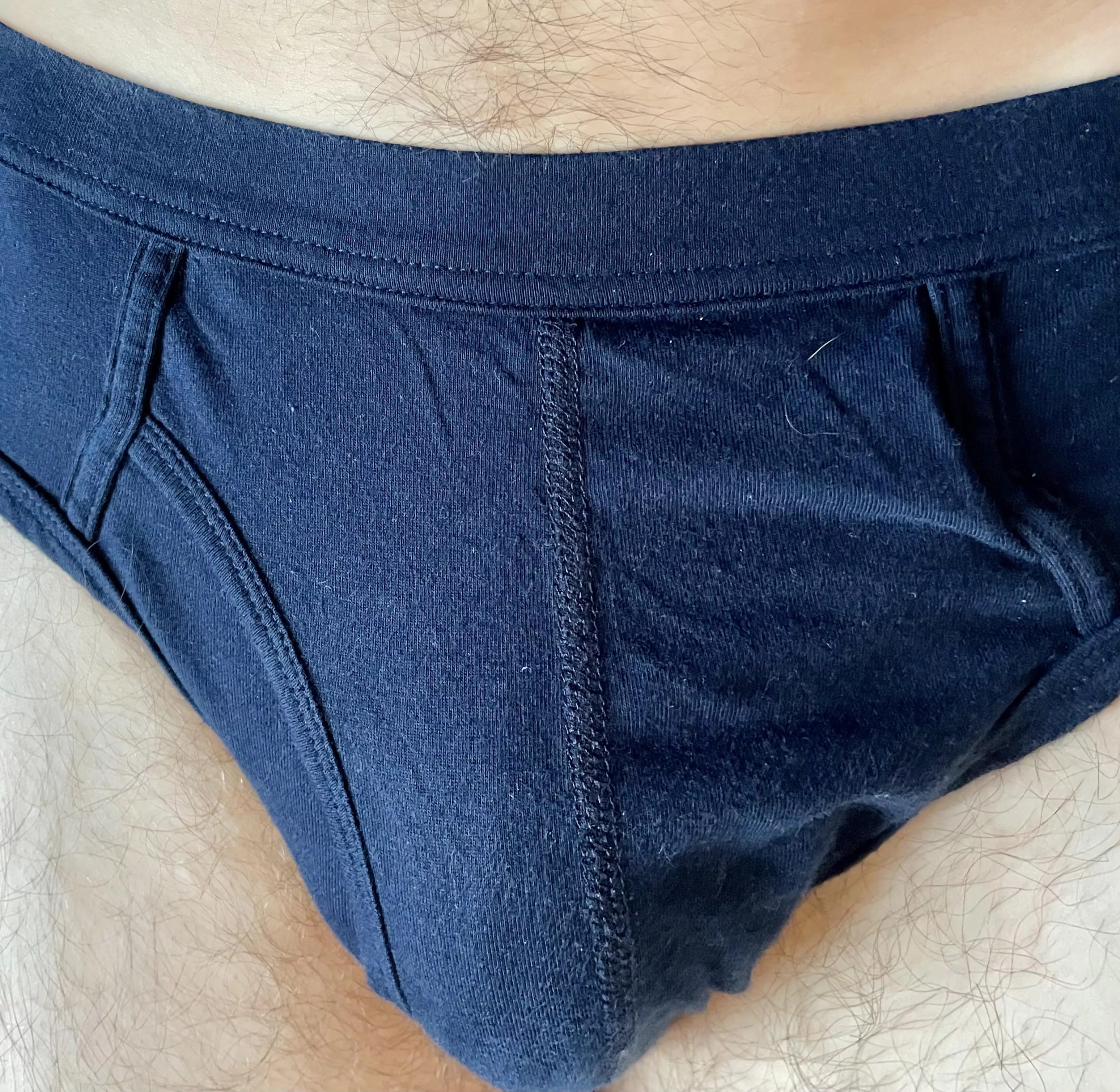 Wearing briefs today