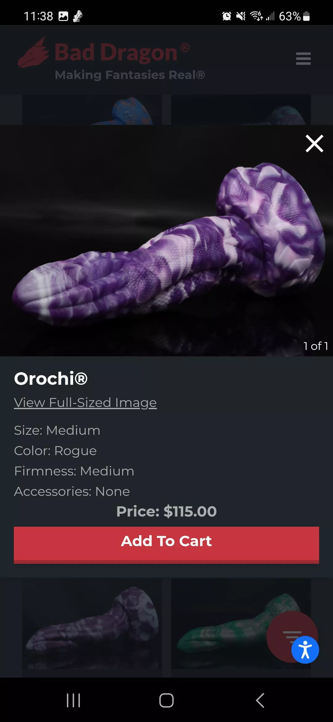 Would not be able to take this, nor can I afford it, but this M/M Orochi is just gorgeous 😍😍😍