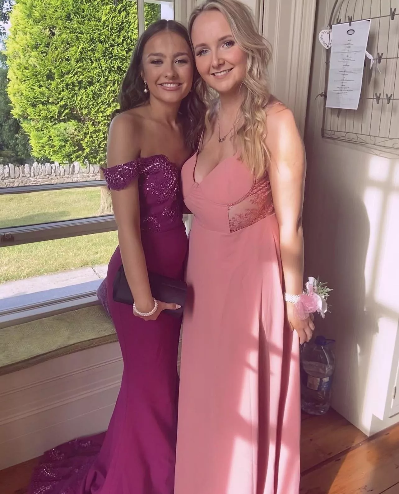 Disrespecting the cups of that dress and the girl next to her