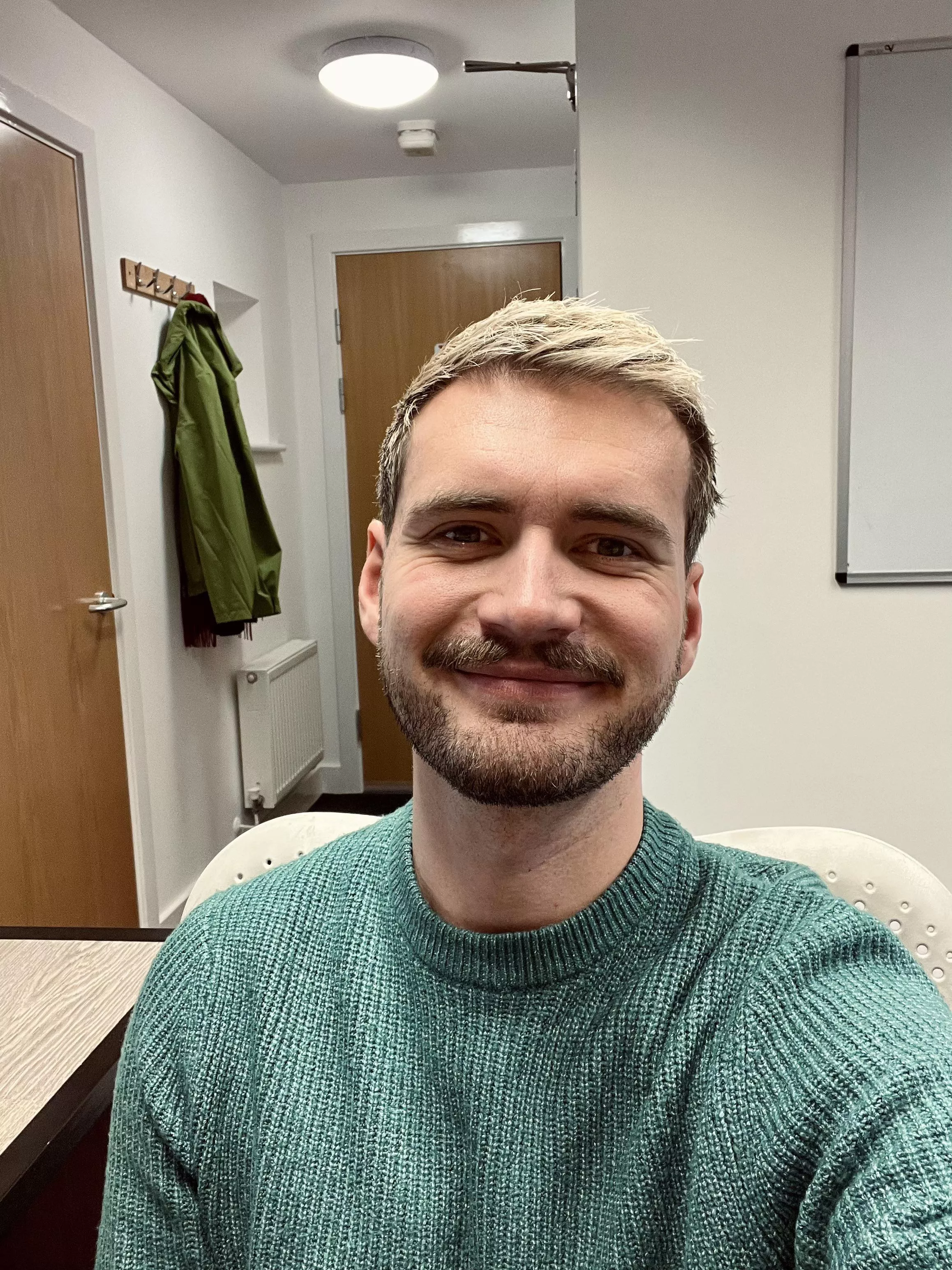 Feel almost back to normal after a haircut and beard trim 😌