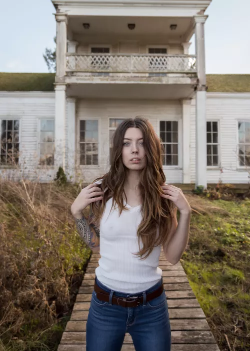 I love how my pretty pink nipples look hiding behind a plain white shirt