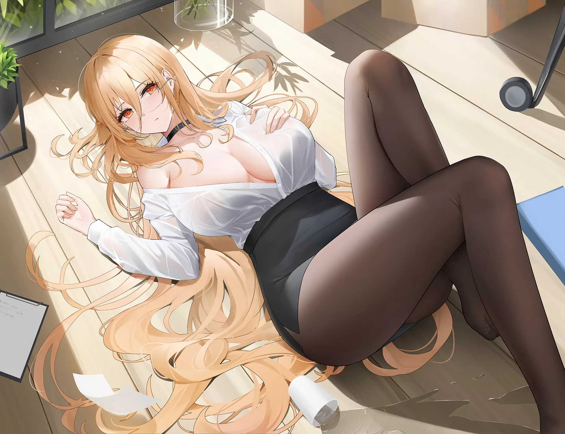 Implacable lying on back and spill (Mumushui6) [Azur Lane]
