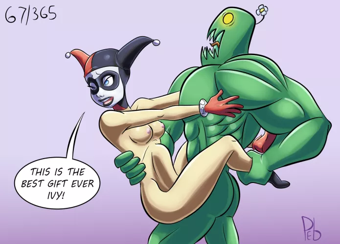 Ivy's gift to Harley (purpleeyebags) [DC Comics]
