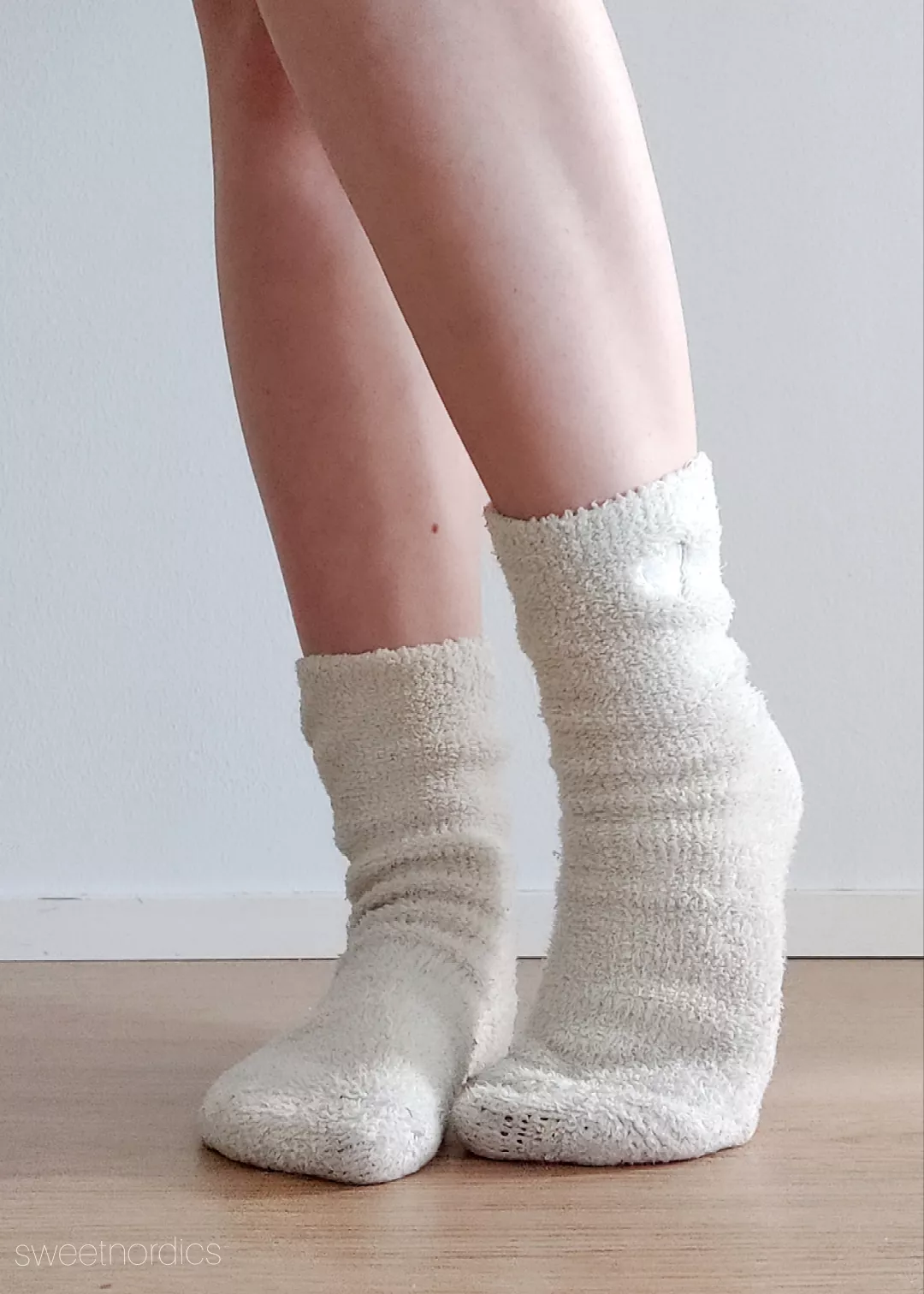 Lounging around in my comfy socks [female]