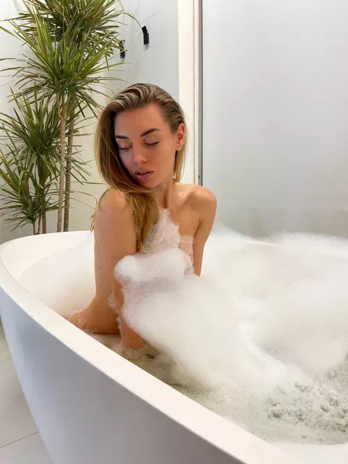 My skinny body is dripping wet