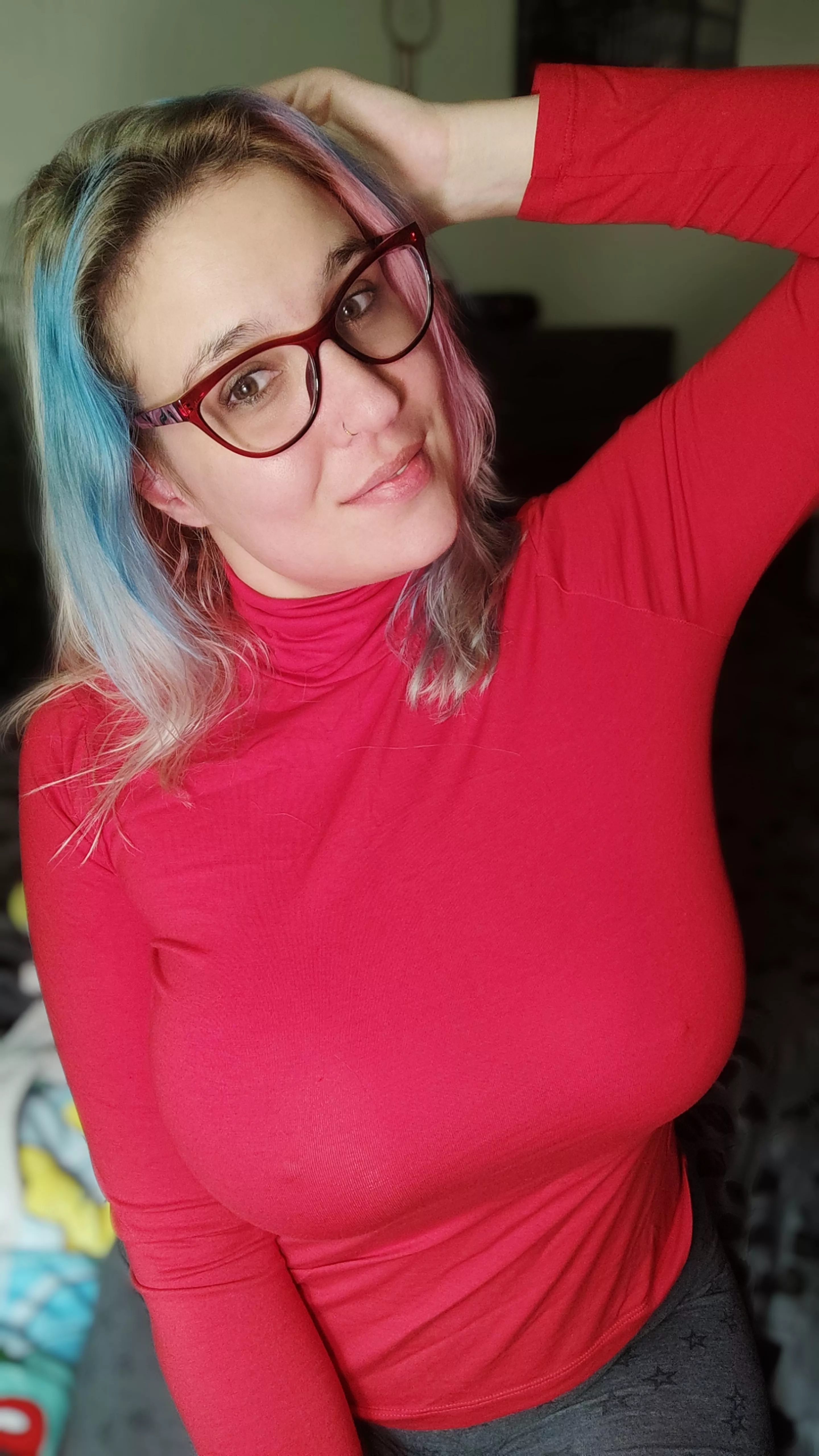 No make-up, just chilling