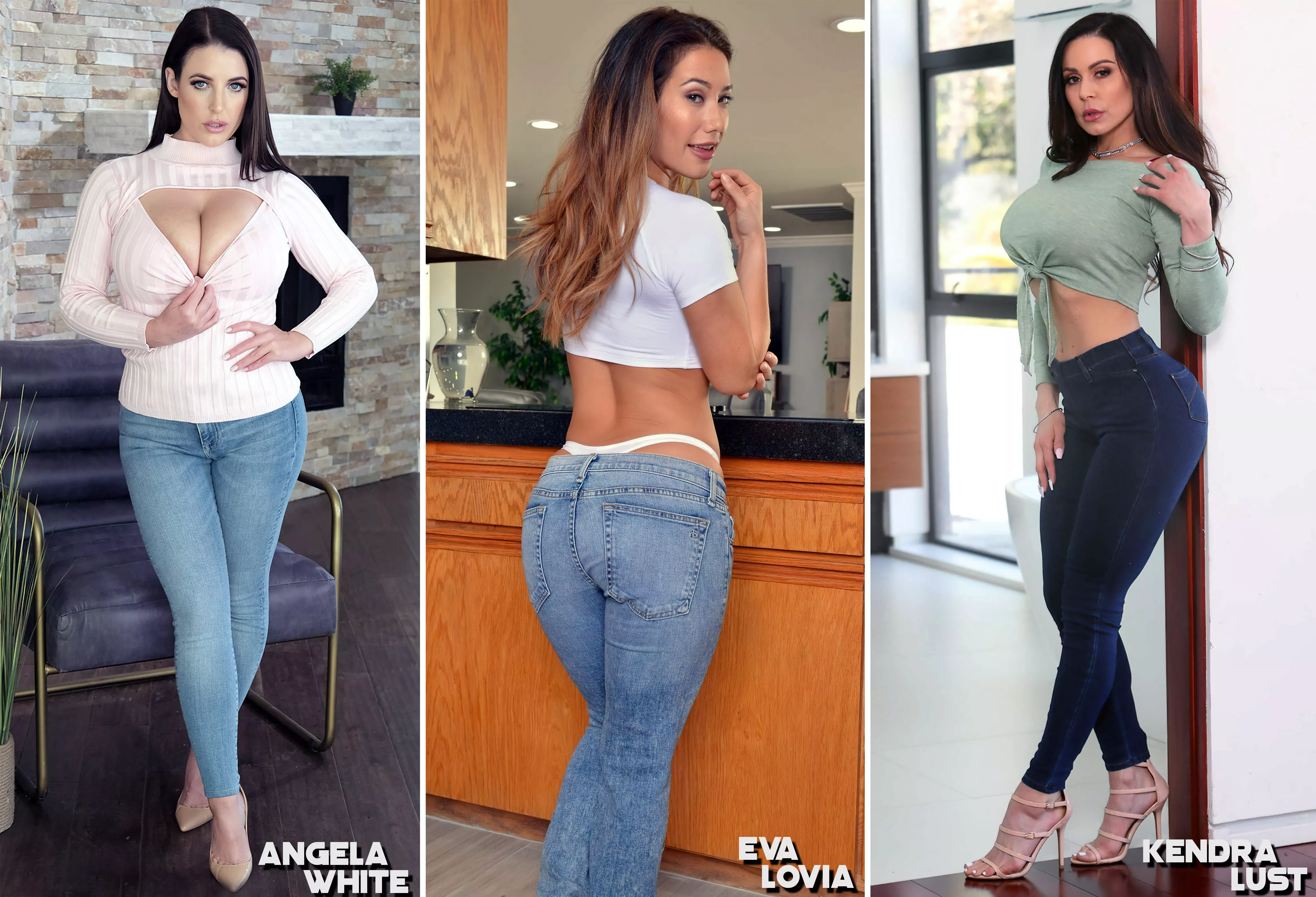 Pick One to Marry, Impregnate and Friendzone | [Angela White] [Eva Lovia] [Kendra Lust]