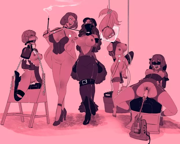 Playing with all of her toys