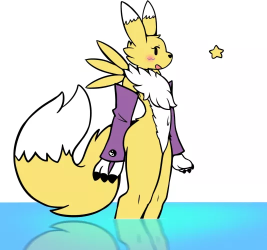 renamon drawing i did (Twitter - @Chabooey1)