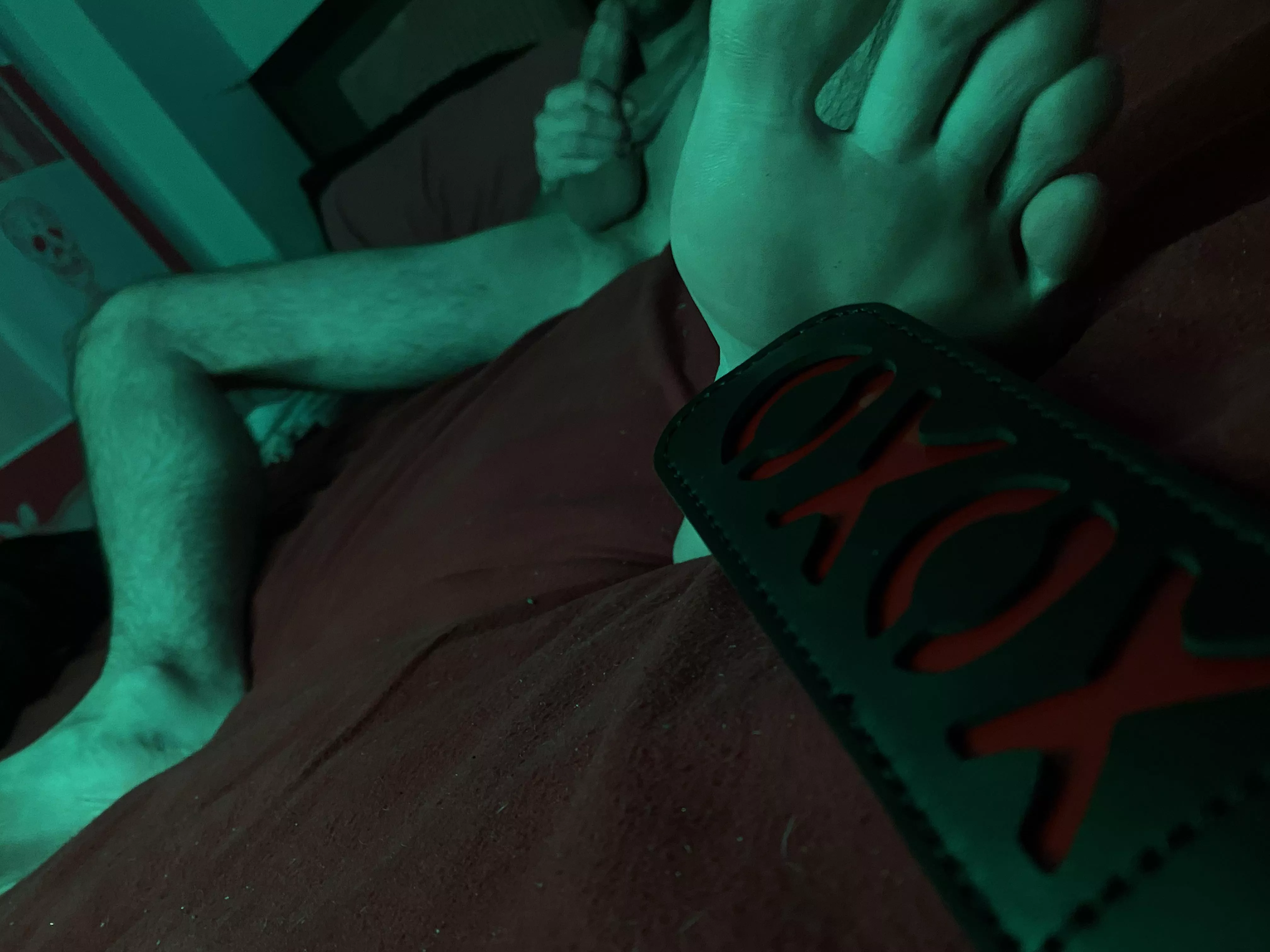 Right after this picture I got spanked and plugged 🥵🥵