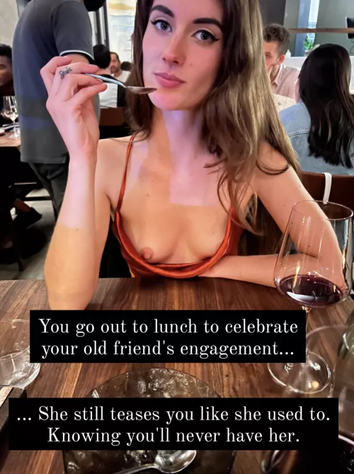 She loves flaunting her relationship and herself to you...