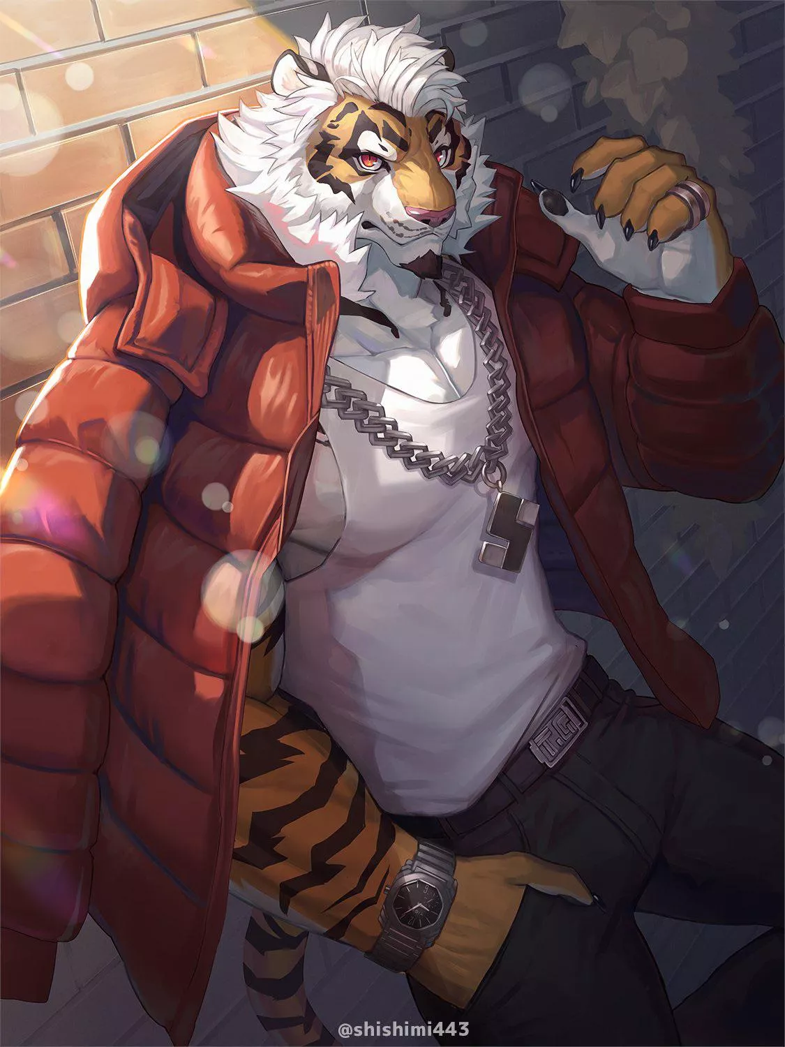 Tiger in the alley