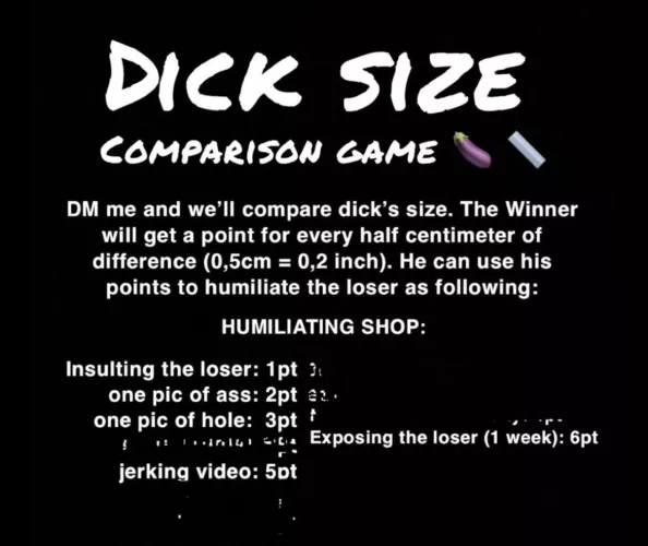 wanna compare with this game? hmu