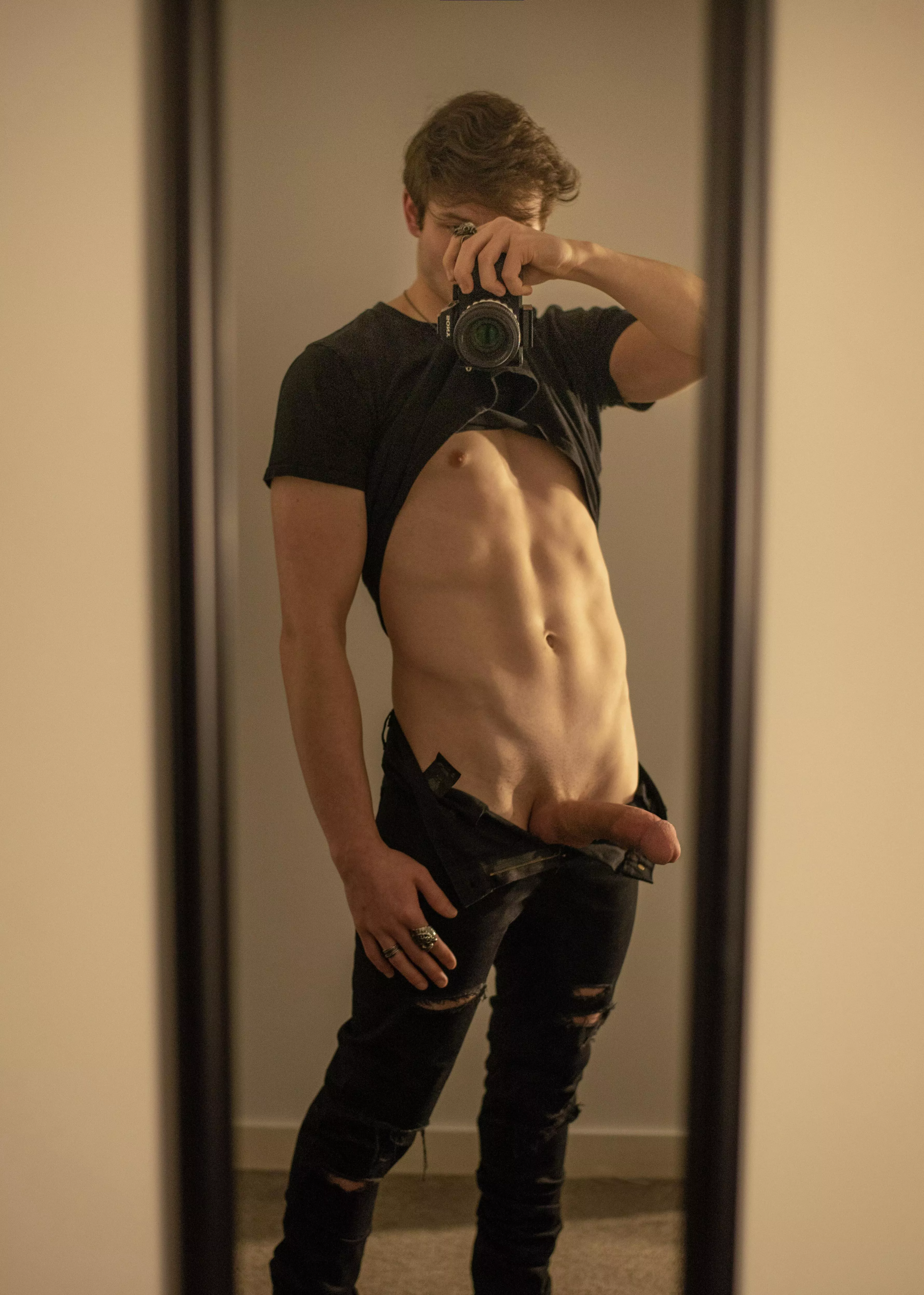 What are you licking first?