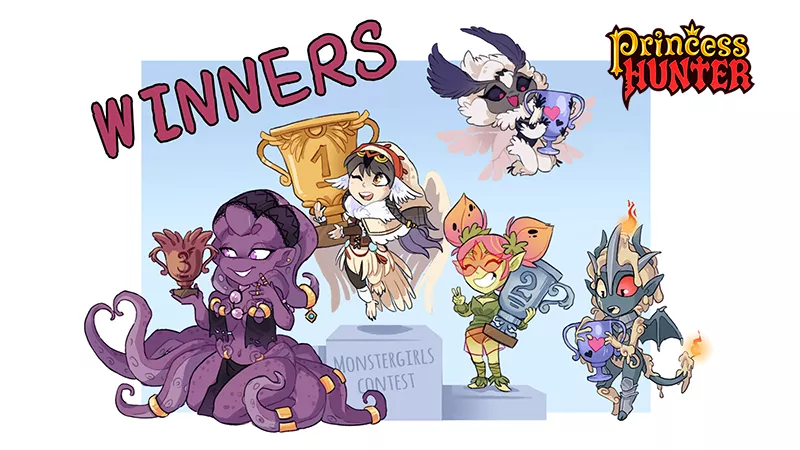 Winners of the Monster Girl Contest