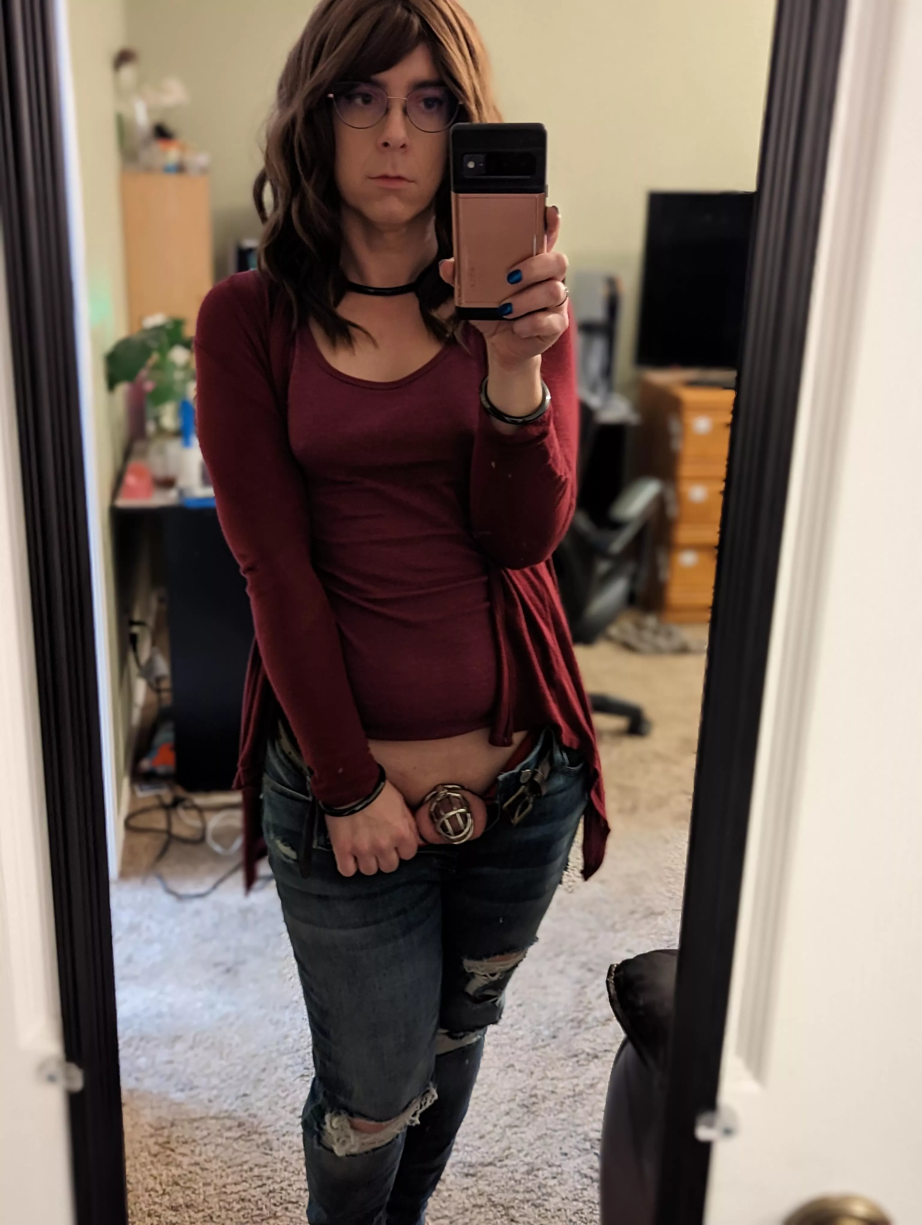 Yeah she's packing but don't worry, she keeps it locked up when not in use. [MtF]