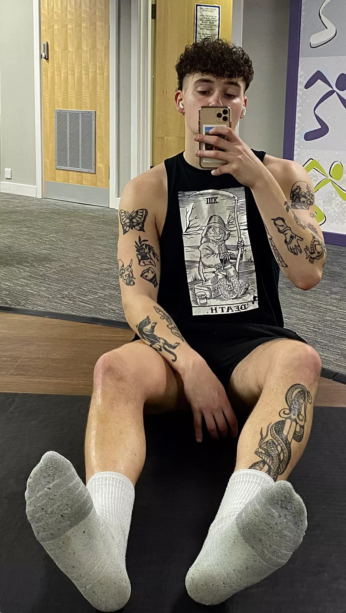 After a hot leg workout 🥵