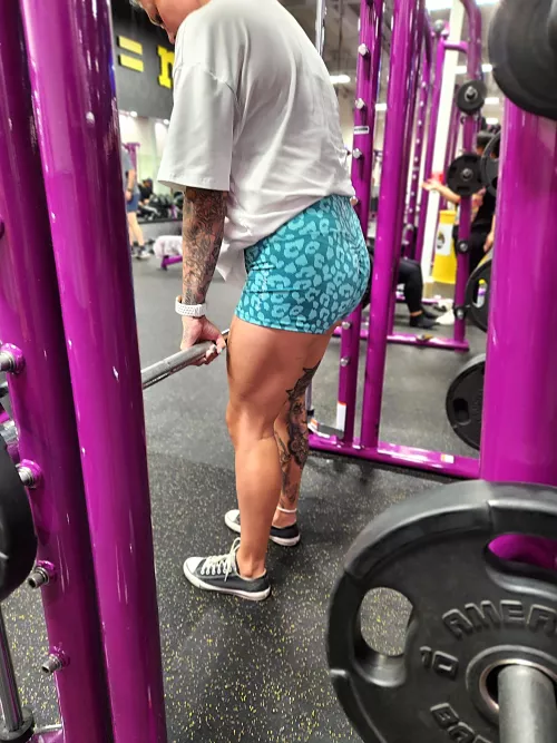 Can I get a hand to stretch after gym please, mind the wet patch