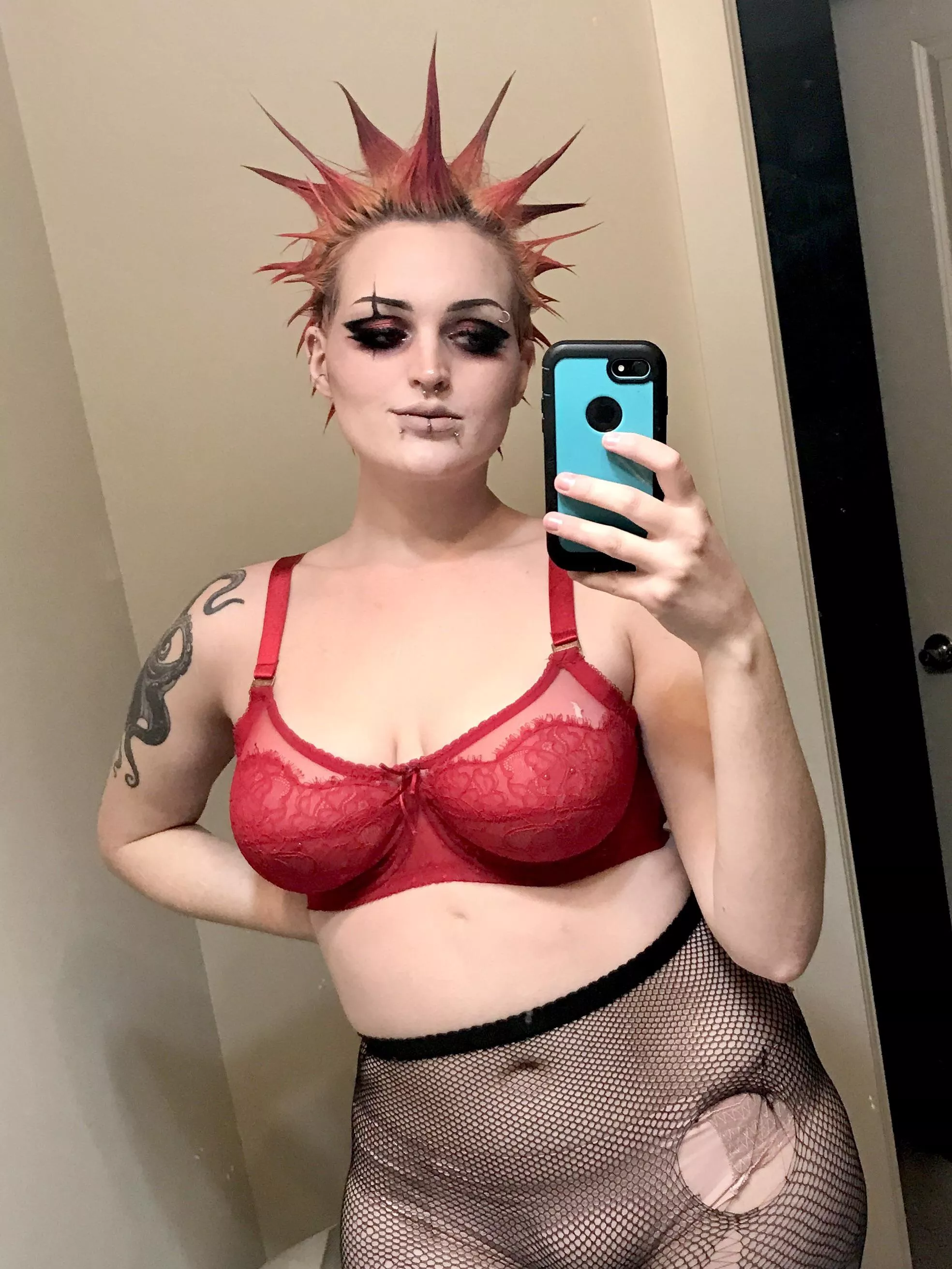 Ending my year of beauty school year with some spikes