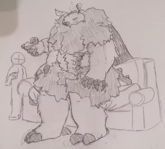 felt like I made him too large for a moth.. anyways