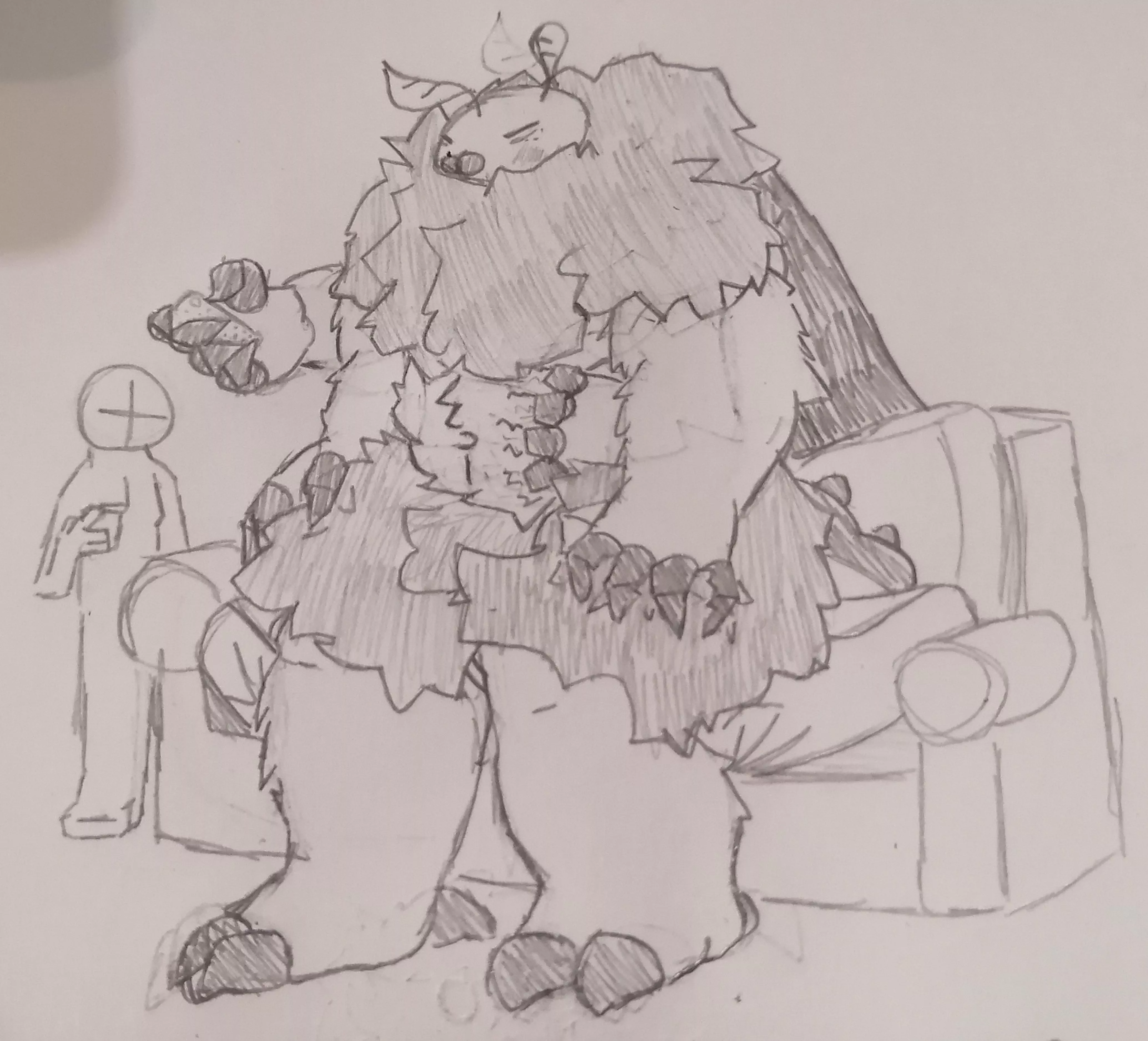 felt like I made him too large for a moth.. anyways