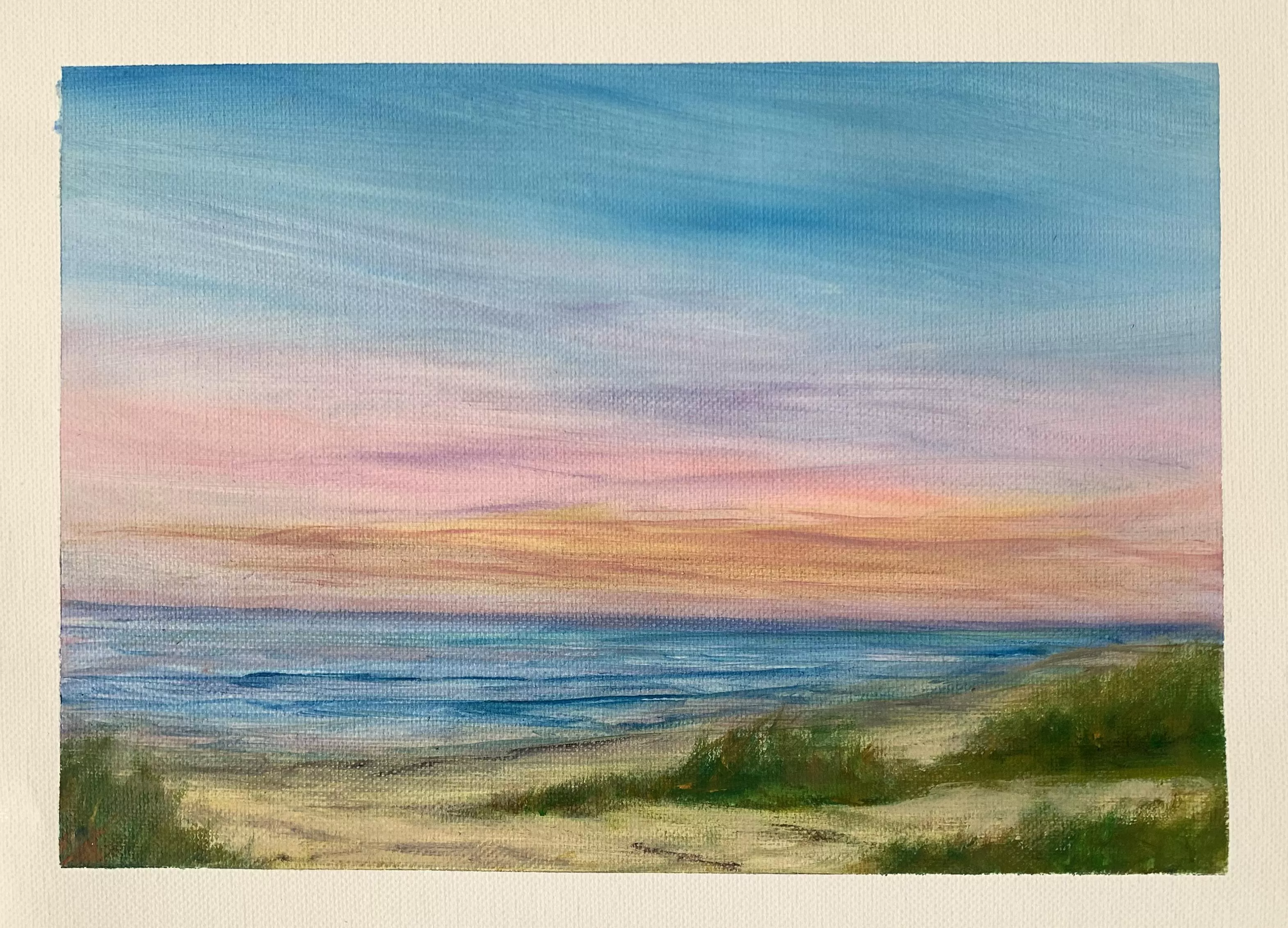Giving away this small sunset painting form a Florida beach - LMK if interested