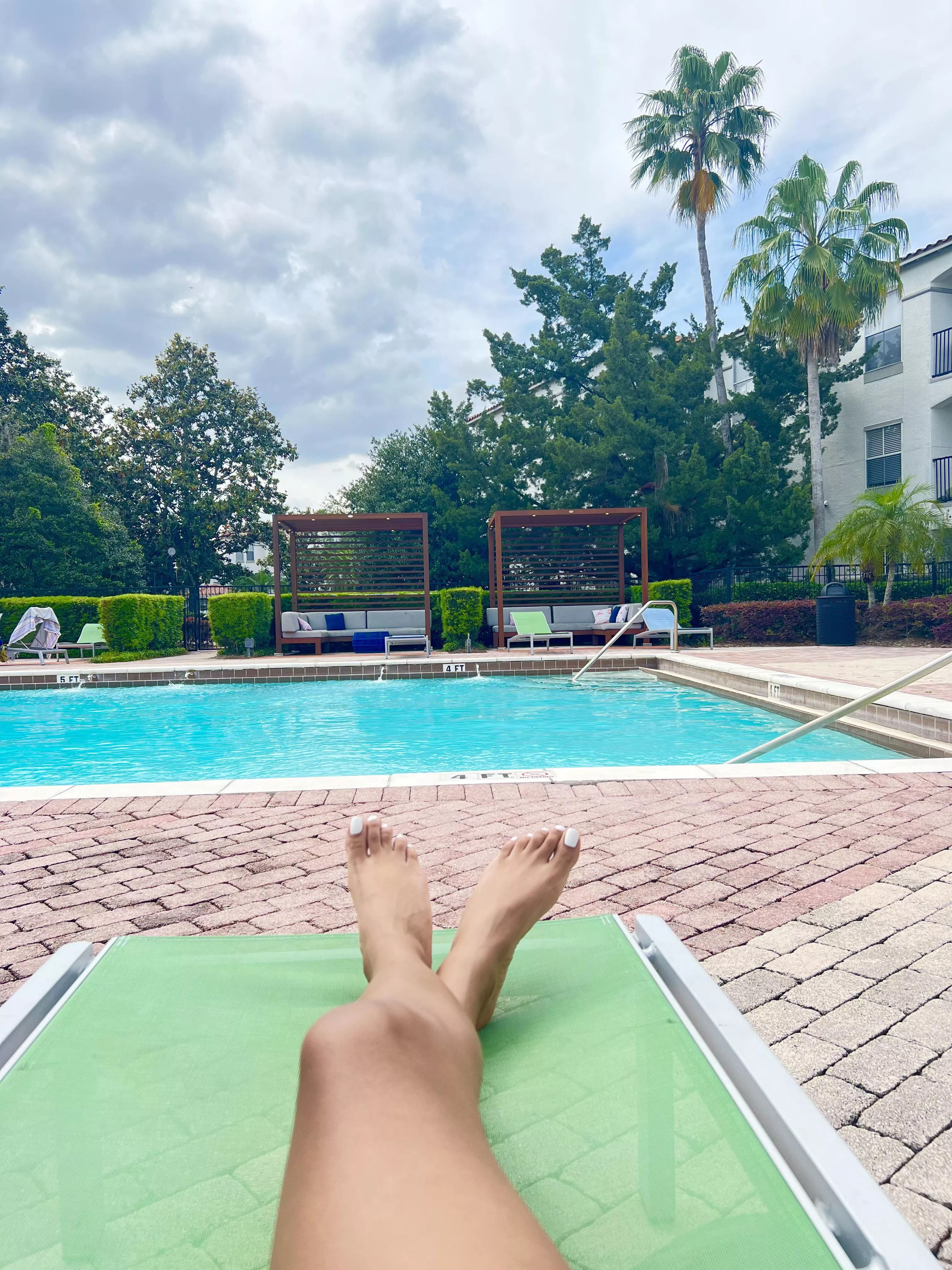 Got a chance to lay out by the pool today ❤️ oc