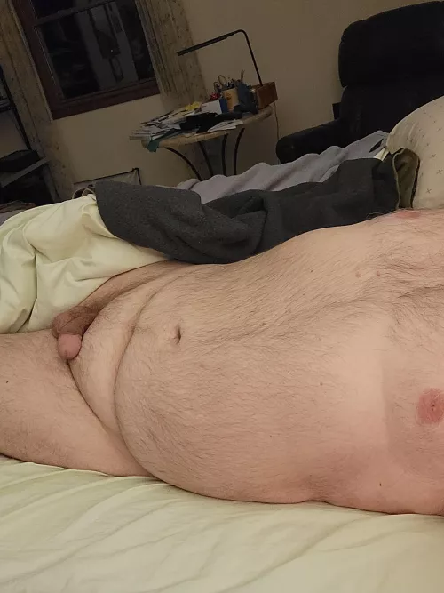 I'm chubby and loooove to spoon and cuddle. Hope I at least peaked your interest.