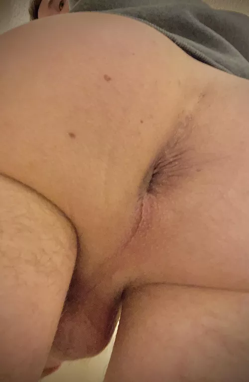 Inviting you to slide in a tongue, finger, or cock