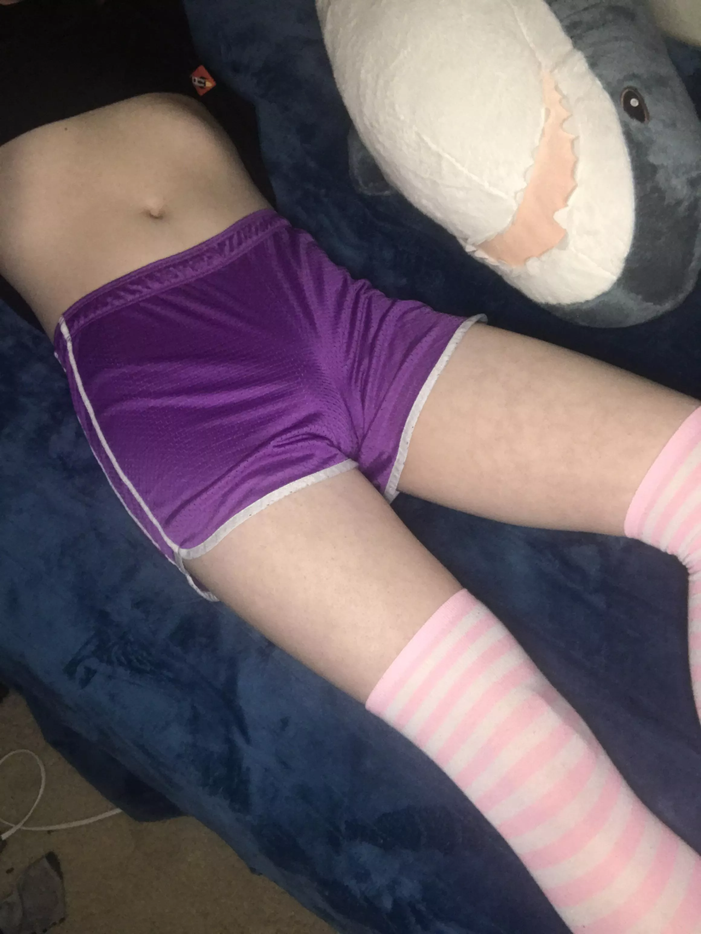 My new Shorts are a bit too tight. Can anyone help me take them off? [18]