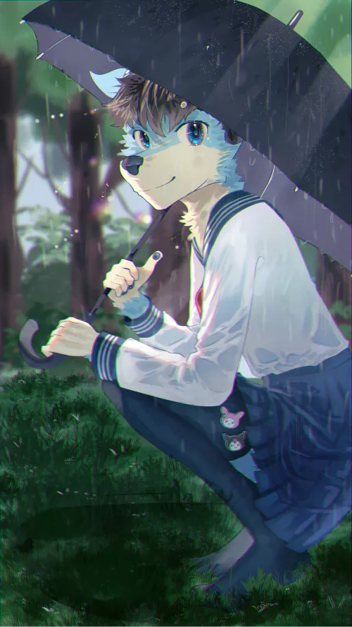 never seen furries in a sailor uniform before so i decided to drew one!