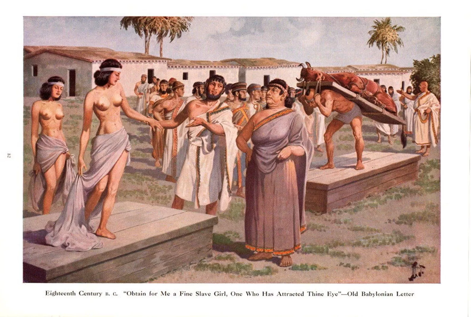 Prosperous Babylonian Matron Shops for a Slave Girl