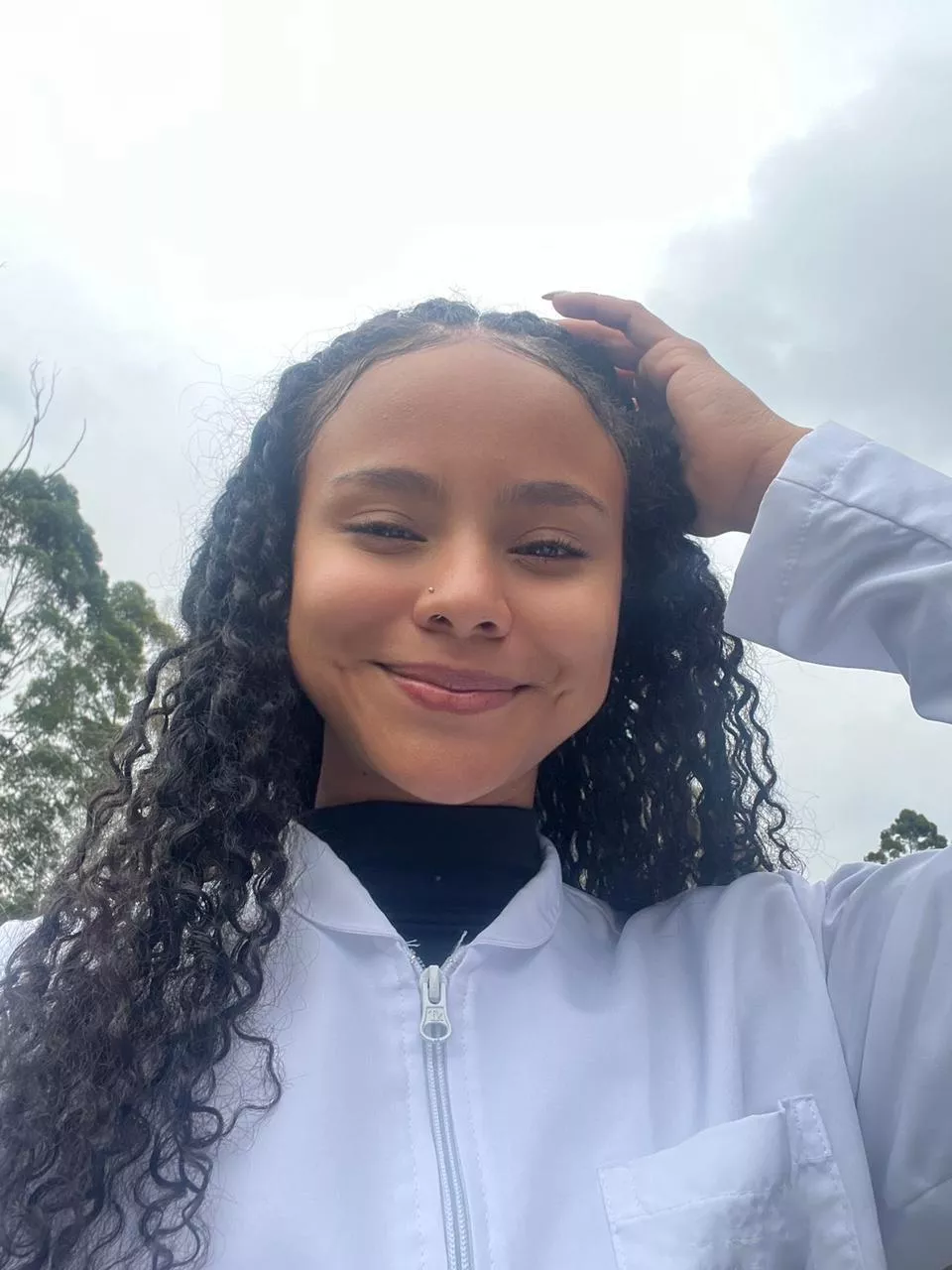 Small town girl on her way to the farm