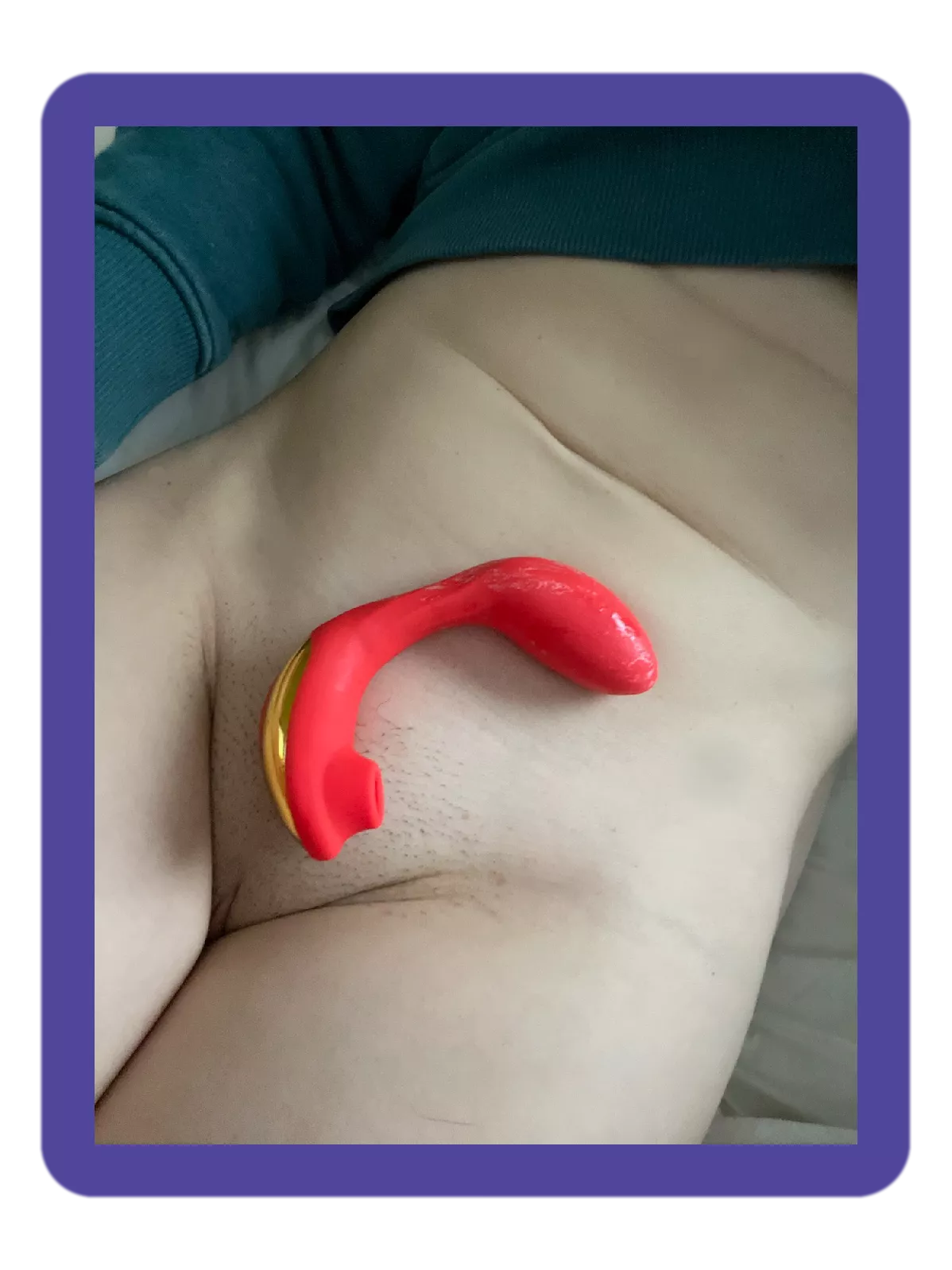 Toys dripping, husband's at work... Need two guys to send him a video