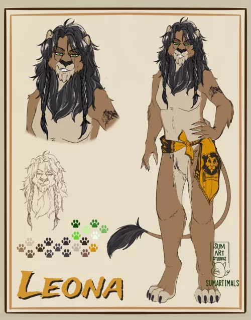 A custom I finished for someone. Based off of Leona from Disney's Twisted Wonderland.