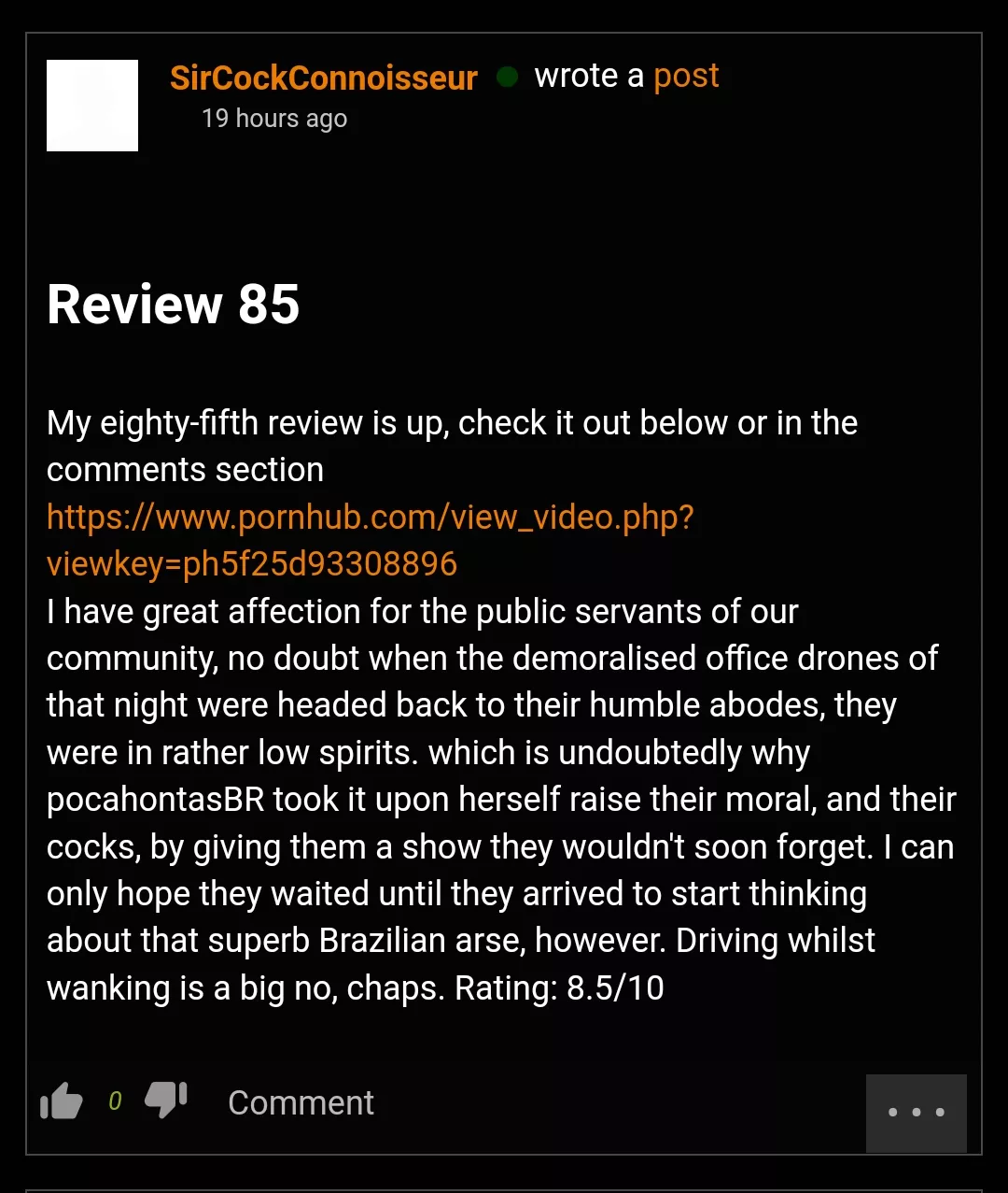 A treat for the motorists