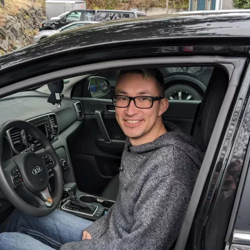 After having my last car for almost 13 years, it was time to get a new one. Have a good weekend everyone!