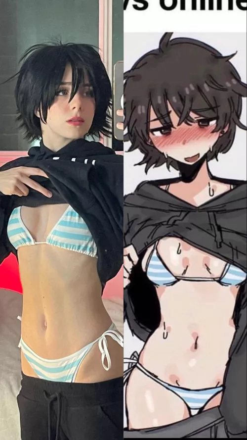 Anime art cosplay by LordEmperorKat