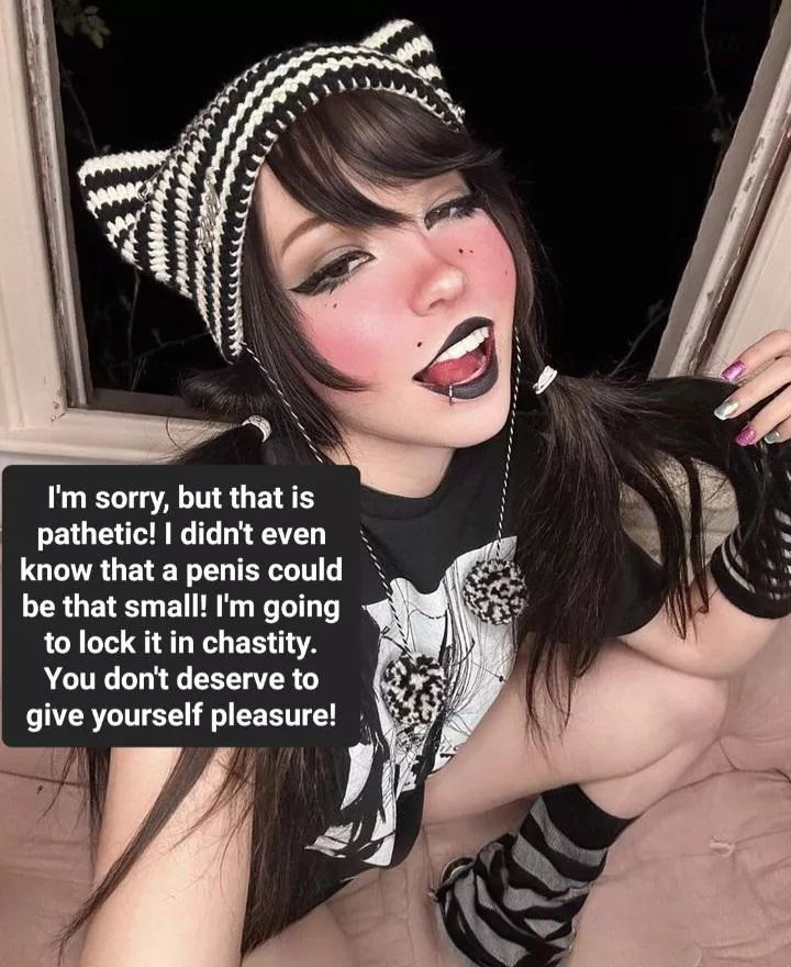 Belle Delphine locks your tiny dick up!