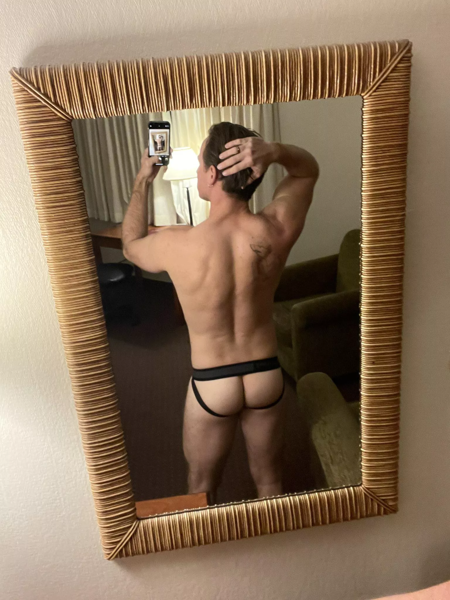 Cheeky in my jock 🍑