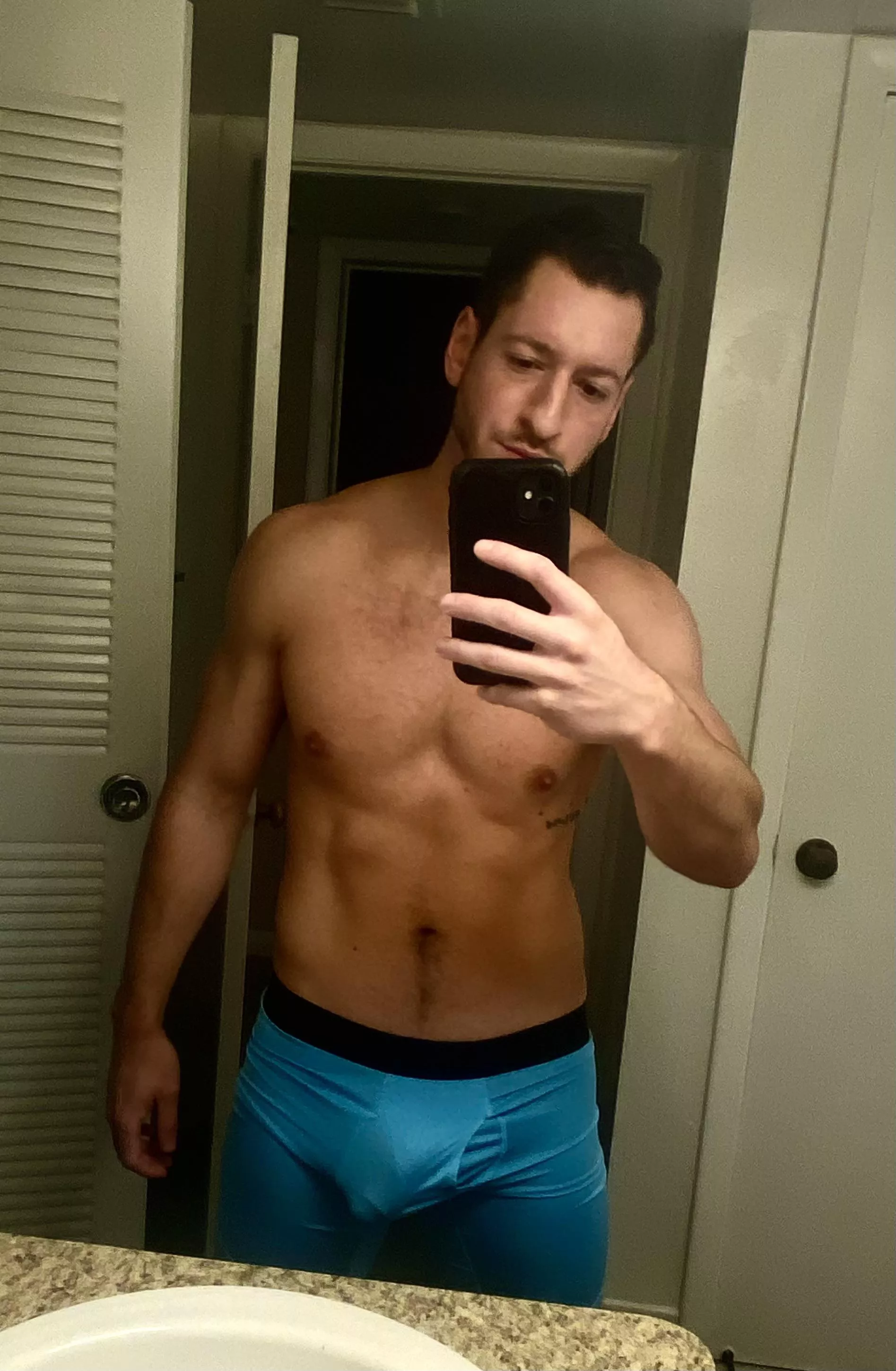 Compression shorts cock outline