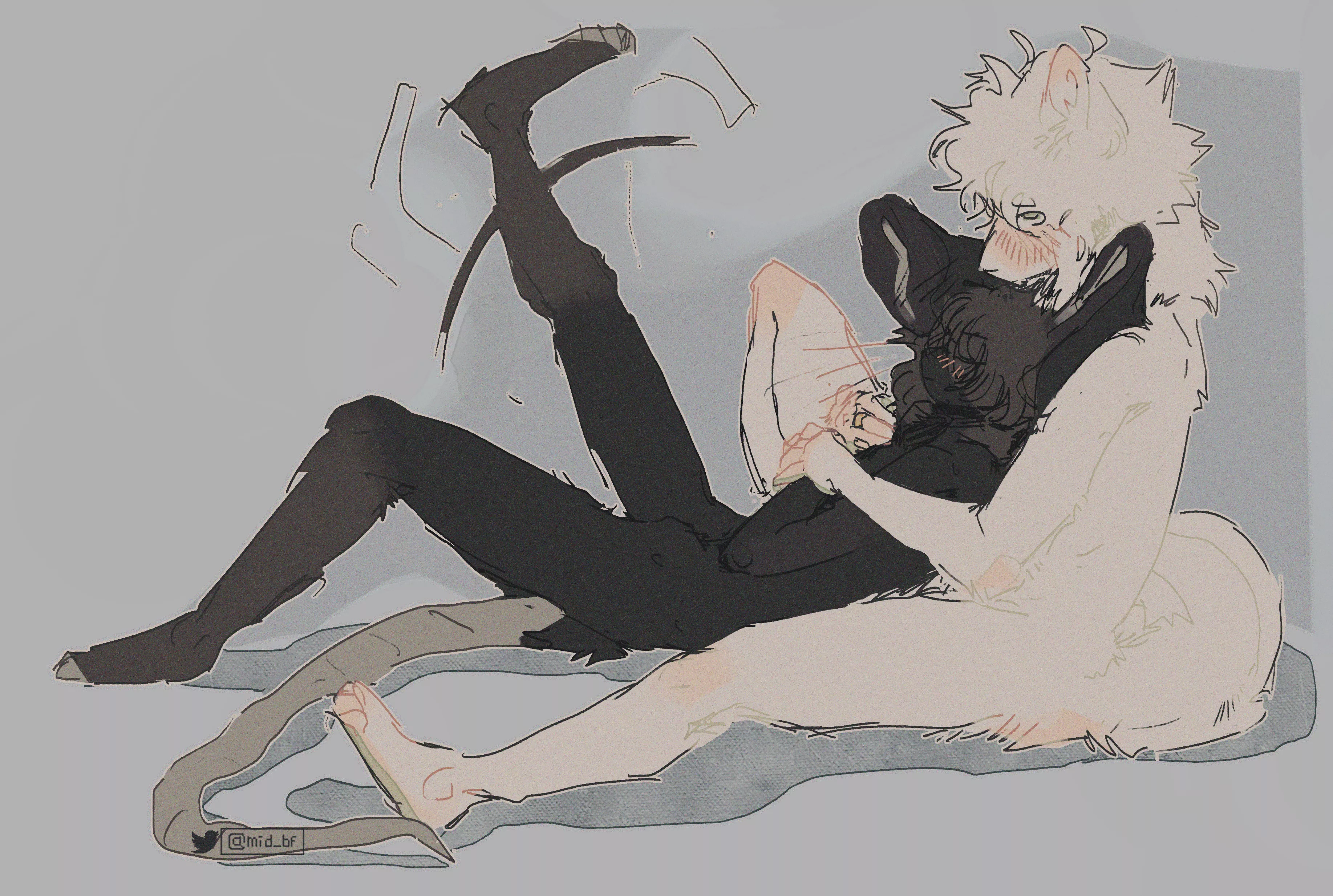 could you sit still ? [art by me, @mid_bf on twitter]