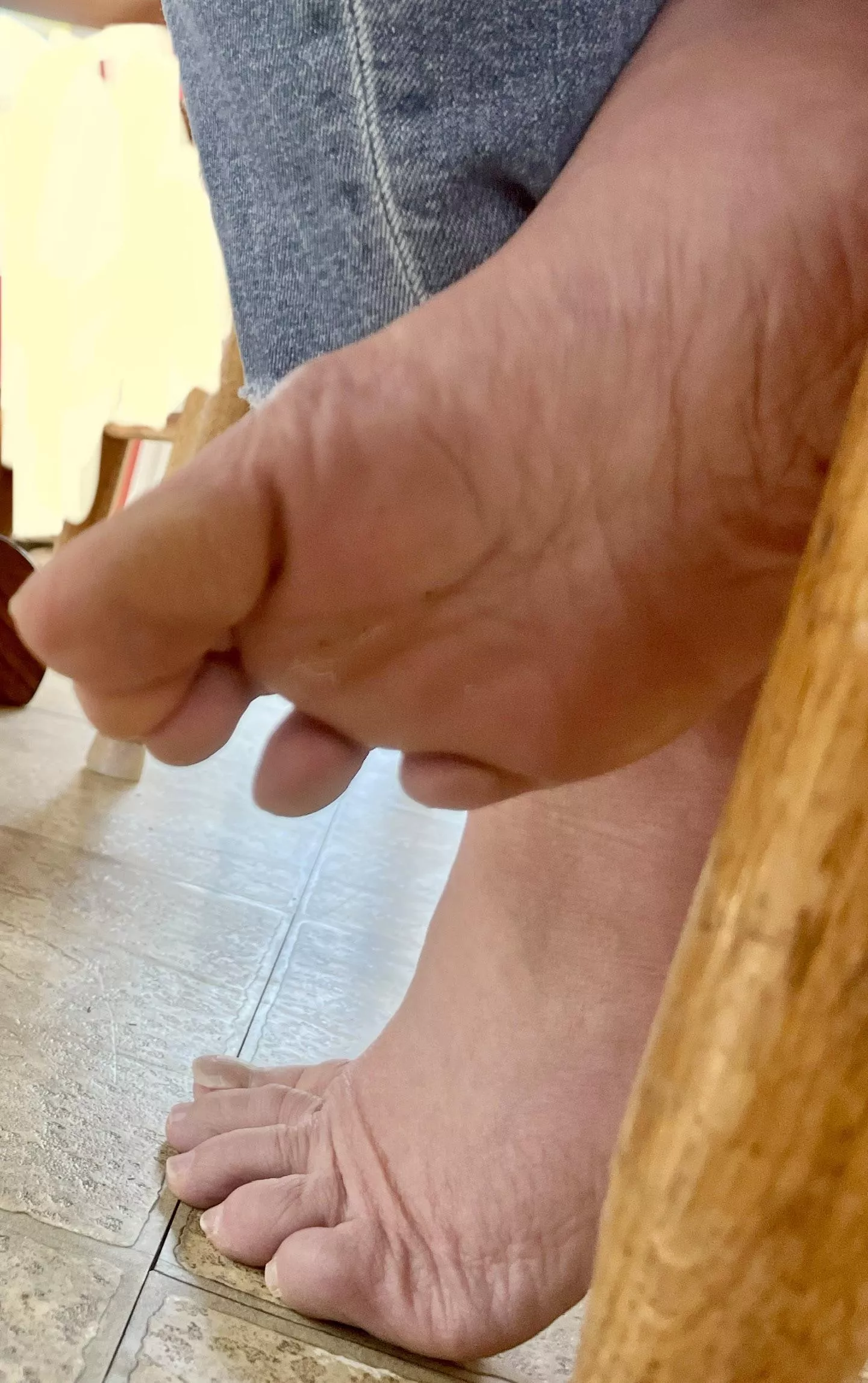 I love going barefoot!