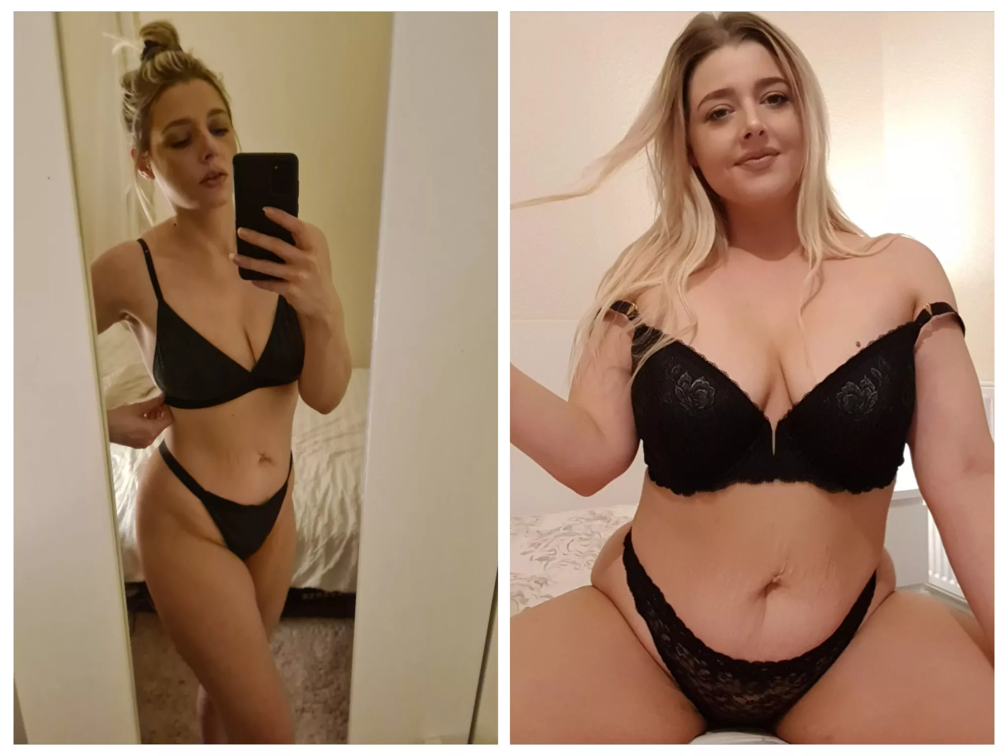 💫 I woke up super confident today and felt brave enough to share my recent progress.... 126lbs vs 168lbs 🤭 Do I keep going? 🤔