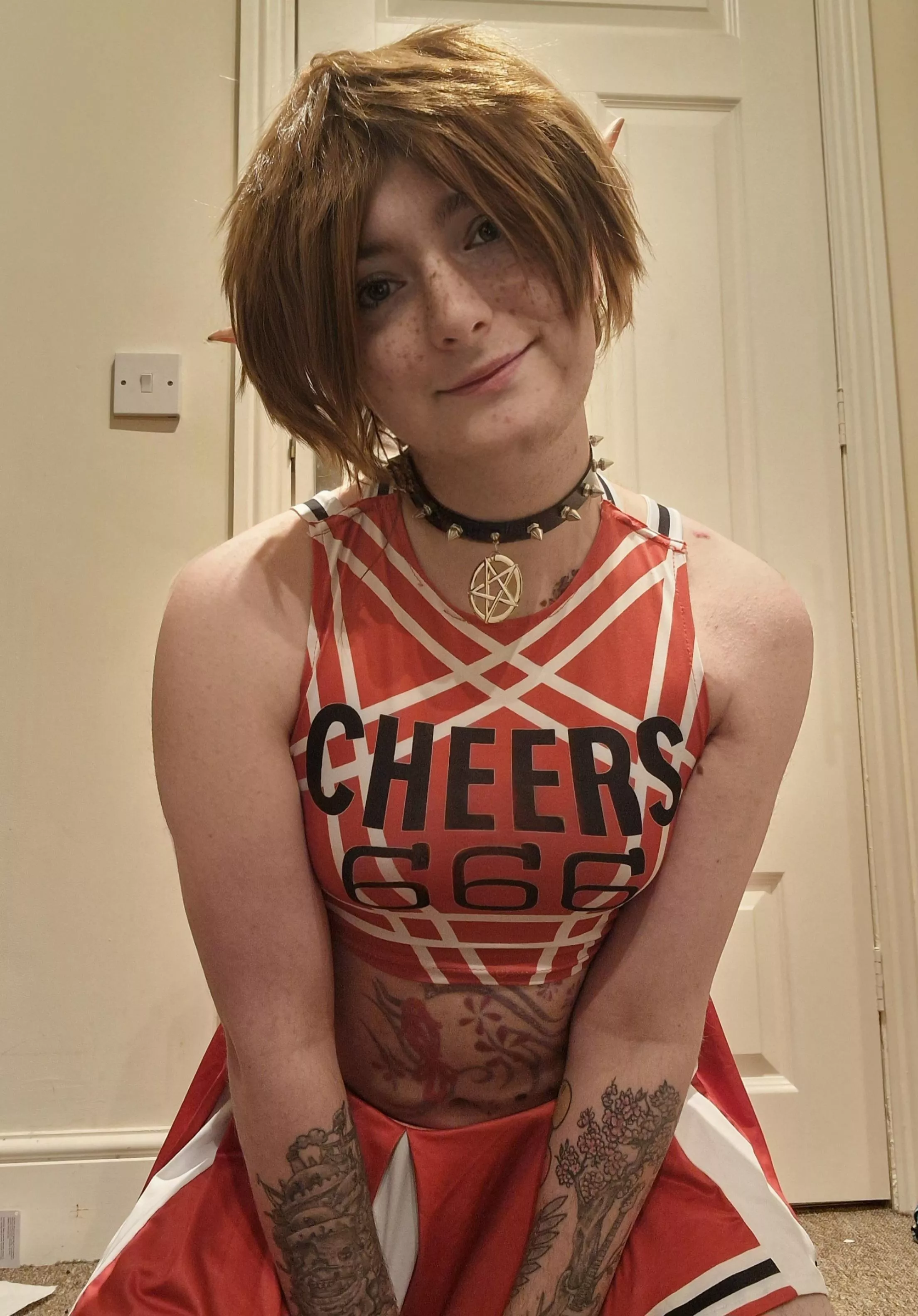 Just a lil cheerleading boyo